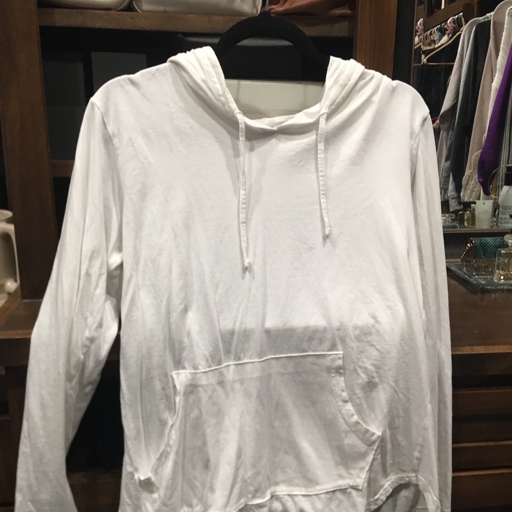 White hoodie T-shirt